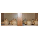 Caribe Puerto Rico Stoneware Soup Bowls w/ Lids