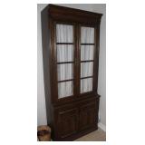 Vintage Wooden Display China Cabinet