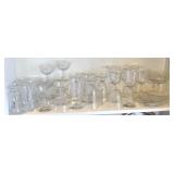 Collection of Fostoria Navarre Etched Glassware