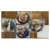 4pc Norman Rockwell Decorative Plates
