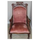 Vintage Victorian Hand Carved Rocker