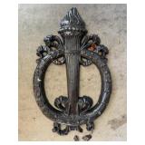Cast Iron Laurel Wreath Torch - Broken