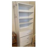 White Shelf w/Drawers #1