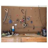 Contents of Work Bench & Peg Board