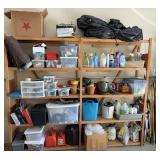 Contents of Wood Shelves
