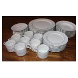 Gibson White & Silver China Set