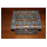 Indian Elephant Metal Recipe Box
