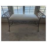 Rolled Arm Bench with Cushion 40" wide
