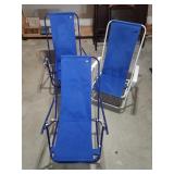 Set of 3 Beach Chairs