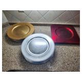 Set of 19 Red/Silver/Gold Chargers