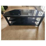Glass Top Entertainment Center Table