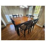 Counter Height Dining Room Table & Chairs 56x56x36
