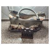 Vintage Safari Weekender Bag & 3 Wise Monkey