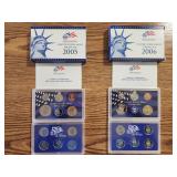 2005 & 2006 United States Proof Coins - 2 Sets