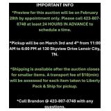 Auction Info