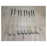 9 Pc Assorted Golf Clubs