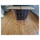 Metal & Tile Wine Caddy 26x13.5x29