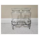 Glass Drink Despenser Set