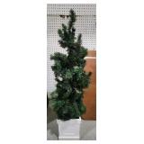 Tree in White Planter  44"