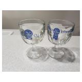 Set of 2 Pabst Blue Ribbon Glasses