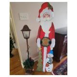 Santa Sign 60" & Lamp Post