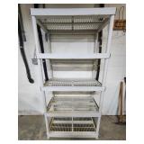 5 Shelf Plastic Shelving Unit