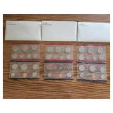 3 US Mint 1981 Uncirculated Coin Sets
