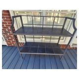 Metal & Tile Plant Stand 43x17x41