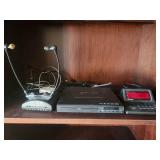 DVD Player, Rabbit Ears & Alarm Clock