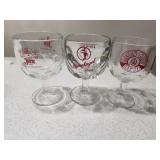 Set of 3 Iron City, Leinenkugel & Jax Glasses