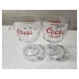 Set of 2 Coors & Coors Light Glasses