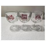 Set of 3 Falstaff Thumbprint Glasses