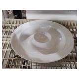 White Chip & Dip Bowl   14"