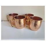 4 Copper Color Moscow Mule Mugs