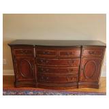 Duncan Phyfe Style Marble Top Credenza 72x18.5x36