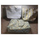 Set of 3 Decorative Shopping Tote