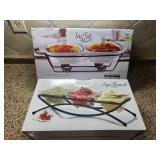 Bowl Set w/Carrier & 2qt Covered Casserole Dish