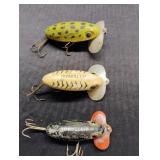 3 Fred Arbogast Jitterbugs - Read Details