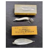 Johnson Silver Minnow & Osprey Daredevlet Lure
