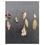 Pfleuger Bearcat, Junebug, Tandem, and Bucktail Sp