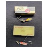 Al Foss Wiggler and Pork Rind Minnow in Boxes