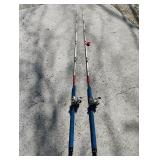 Abu Garcia 5500c & Champion Reels with Rods