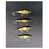 4 Vintage Injured Minnow Lures
