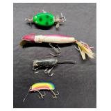 4 Vintage Wooden Lures