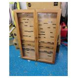 Custom Built Wooden Display Case for Lures