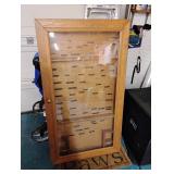 Custom Built Wooden Display Case for Lures