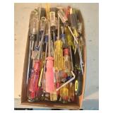 Box of Flathead & Phillip Head Screwdrivers