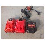 2 Craftsman Batteries & Charger