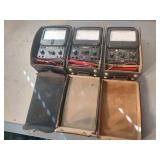3 Simpson 260 Multimeter