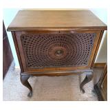 Vintage Chippendale Woven Cabinet
